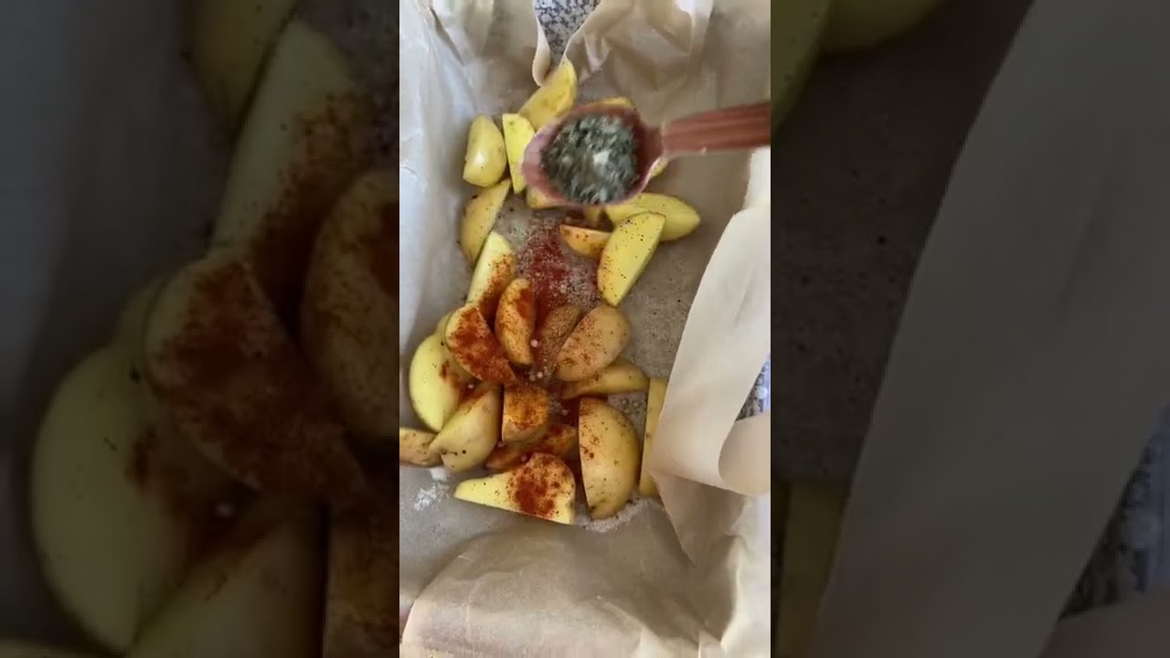 Brokolili patatesli nohut salatası.  #yemek #yemektarifi #asmr