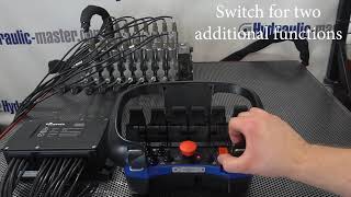 Scanreco RC400 Mini 6 Functions with 8 sections Walvoil DPX100   2 legs activate with extra switch