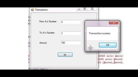 account to account transaction in c#.net part1