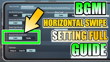 HORIZONTAL SWIPE ACCELERATION BGMI SETTING GUIDE AND FULL EXPLAIN|BGMI 1.9 UPDATE SETTINGS GUIDE|