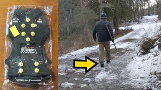 【テスト】地面が凍結した大麻ファームを歩く為にクリーツを購入した  (Certi grip traction cleats スパイク アイゼン )