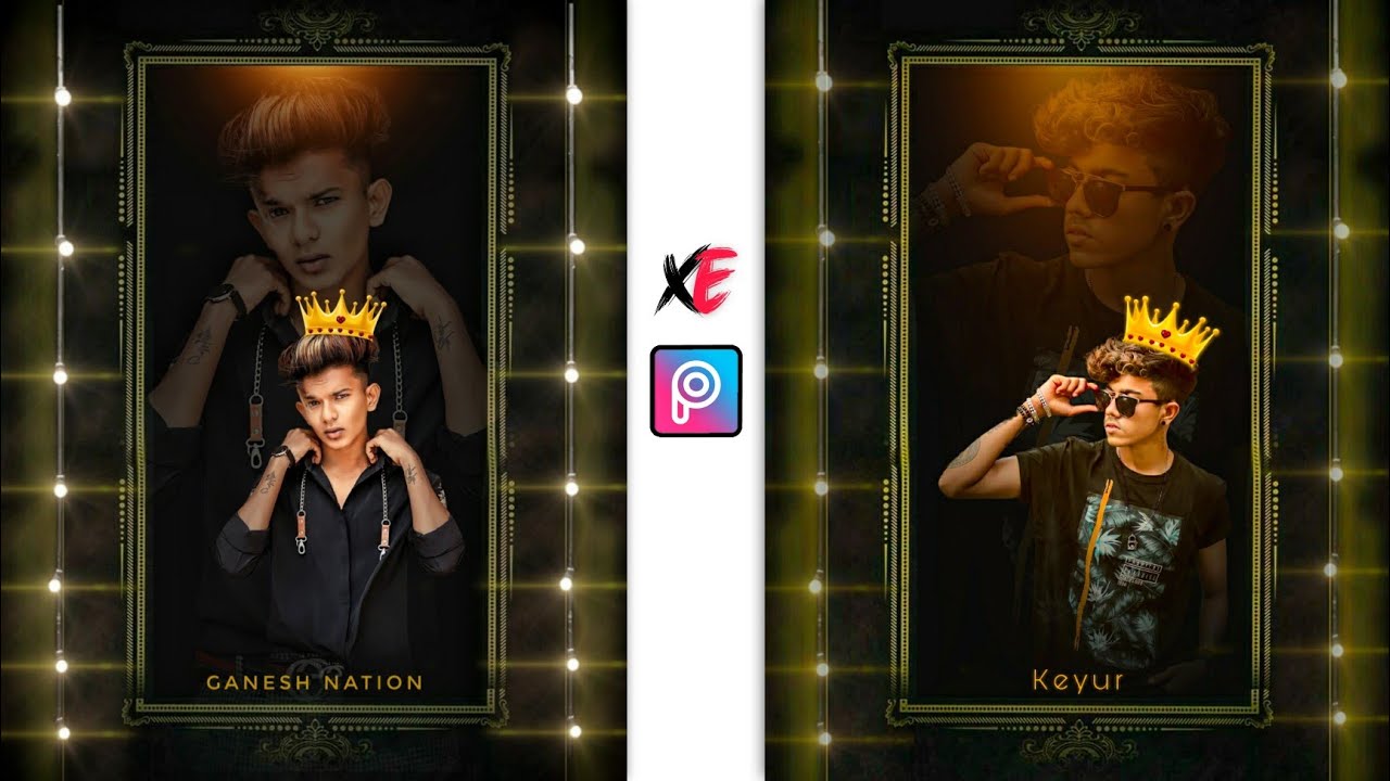 New king Crown DuaL Photo Editing || Picsart Photo Editing - Xyaa Edits🔥
