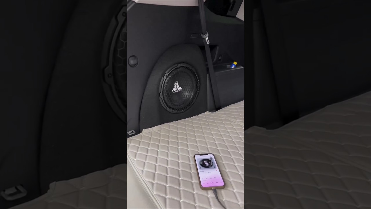 Embedded car subwoofer unit, comfortable bass
