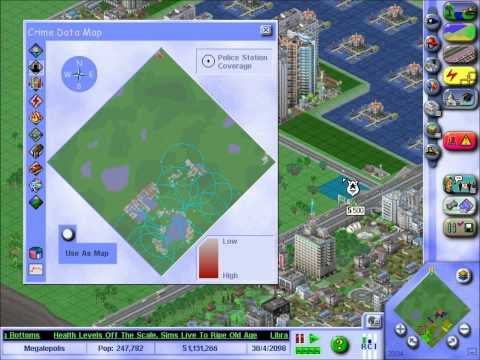 Sim City 3000 How to build a big city Part 16 - High Land Values