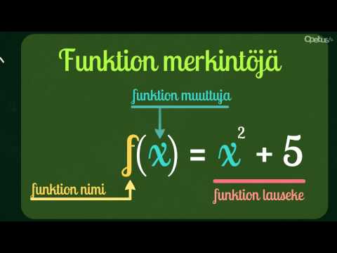 Video: Miksi käytät funktion merkintää?