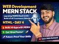 Learning MERN Stack Until E-commerce Build 🔴 | HTML Day 4 😱 | MERN Full Course 2026🚀