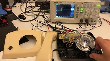 Rotary dial phone: Decoding digits on the oscilloscope