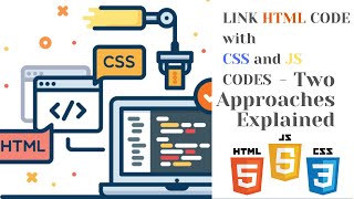 How to Link a CSS File and JS File to a HTML File | Link CSS and Js Files With an HTML File Link External Css Js Files With Html Step By Step Part 1 Coding Webdevelopment Programming