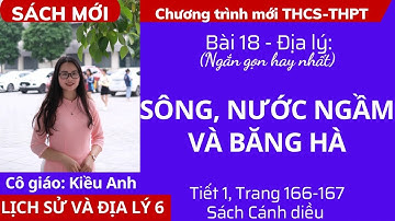 Sông, nước ngầm và băng hà | Bài 18 - Tiết 1 - Trang 166 - Lịch sử và Địa lý lớp 6 | Sách Cánh diều