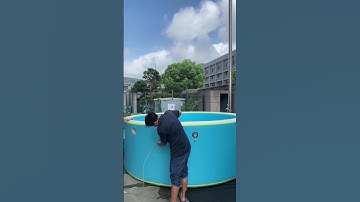 Inflatable pool diameter 3m *1.2m size with all accessories IPOOLGO Pool #inflatablepool #fyp #pool