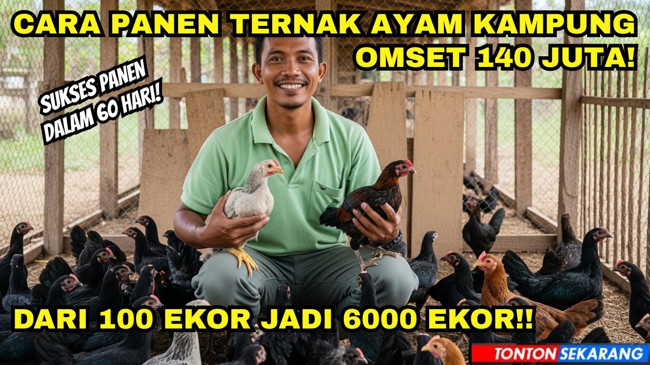Cara Budidaya Ayam Kampung 60 Hari Panen Omset Fantastis 140 Juta Dari 100 Ekor Jadi 6000 Ekor!