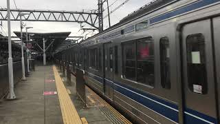 西武6000系6112F多摩川駅通過