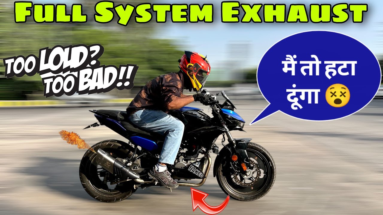 Full system Exhaust Hyper Ride Moto Vlog 🔥 | Hero Xtreme 125r Full System Exhaust Modification 🥵