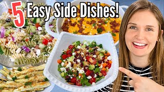 TOP 5 SIDE DISHES | Quick Tasty & EASY Summer Recipes | What's For Dinner? | JULIA PACHECO