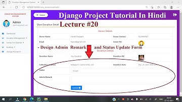 #20 Python Django Project Donation Management System