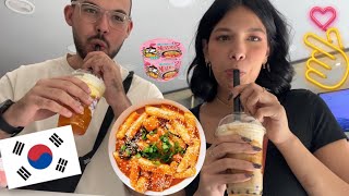 شربنا وأكلنا أكل كوري🇰🇷🍜
