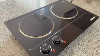 CUSIMAX Double Burner, 1800W Ceramic Electric Hot Plate for Cooking Review