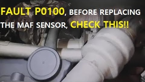This caused the P0100 FAULT and was NOT a failure of the AIR FLOW SENSOR, MAF sensor (flow meter)