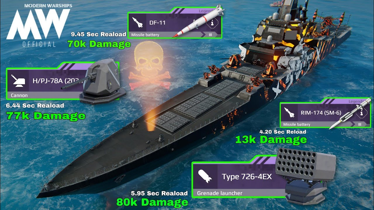 Most Agressive Cruiser & best for rank mode 🔥 - Modern Warships