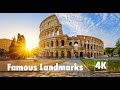 The top most famous landmarks in the world in 4k ultra drone