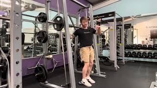Heel Elevated - Narrow Stance Smith Machine Squat