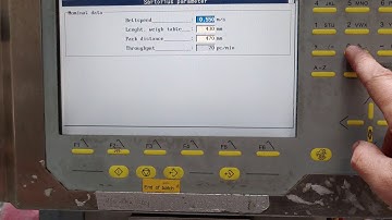 Sartorius Checkweigher Line#4 Speed adjustment