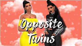 Sims 4 CAS | 🖤Opposite Twins & CC Links!!💜