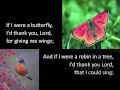 The Butterfly Song ~ Maranatha! Kids ~ lyric video