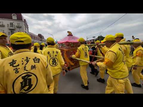 媽祖婆到消防局林內分局...致意後.....-2024白沙屯媽祖往北港進香（2）