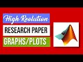 High Quality Plots/Graphs for Research Paper