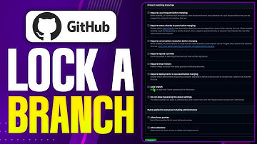 How To Lock Branch On GitHub (2025 Updated Tutorial)