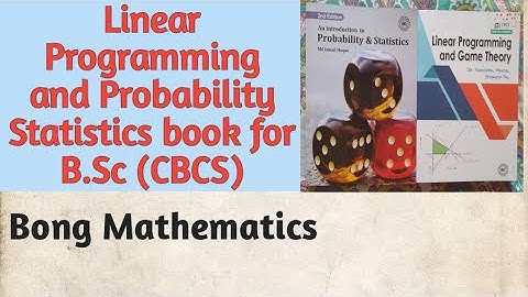 Book review|| LPP and Probability, Statistics || B.Sc (CBCS)
