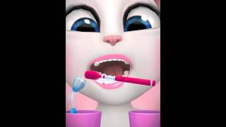 [My Talking Angela] Showing how to brush your teeth screenshot 4