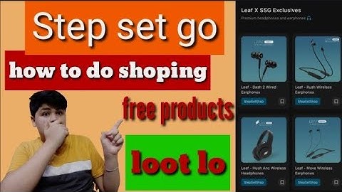 Step Set Go App Se Free Shopping Kaise Kare | how to get free product online | how to shop from  ssg