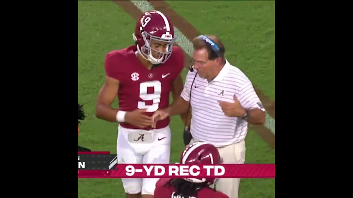 Bryce Young went from celly to Saban real quick