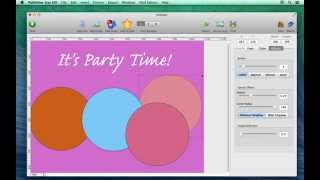 How to adjust shape transparency levels using Publisher Star for Mac