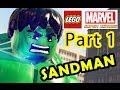 Lego Marvel Super Heroes (Sandman) Pt. 1 - Dad & Son Gameplay (1080p WiiU)