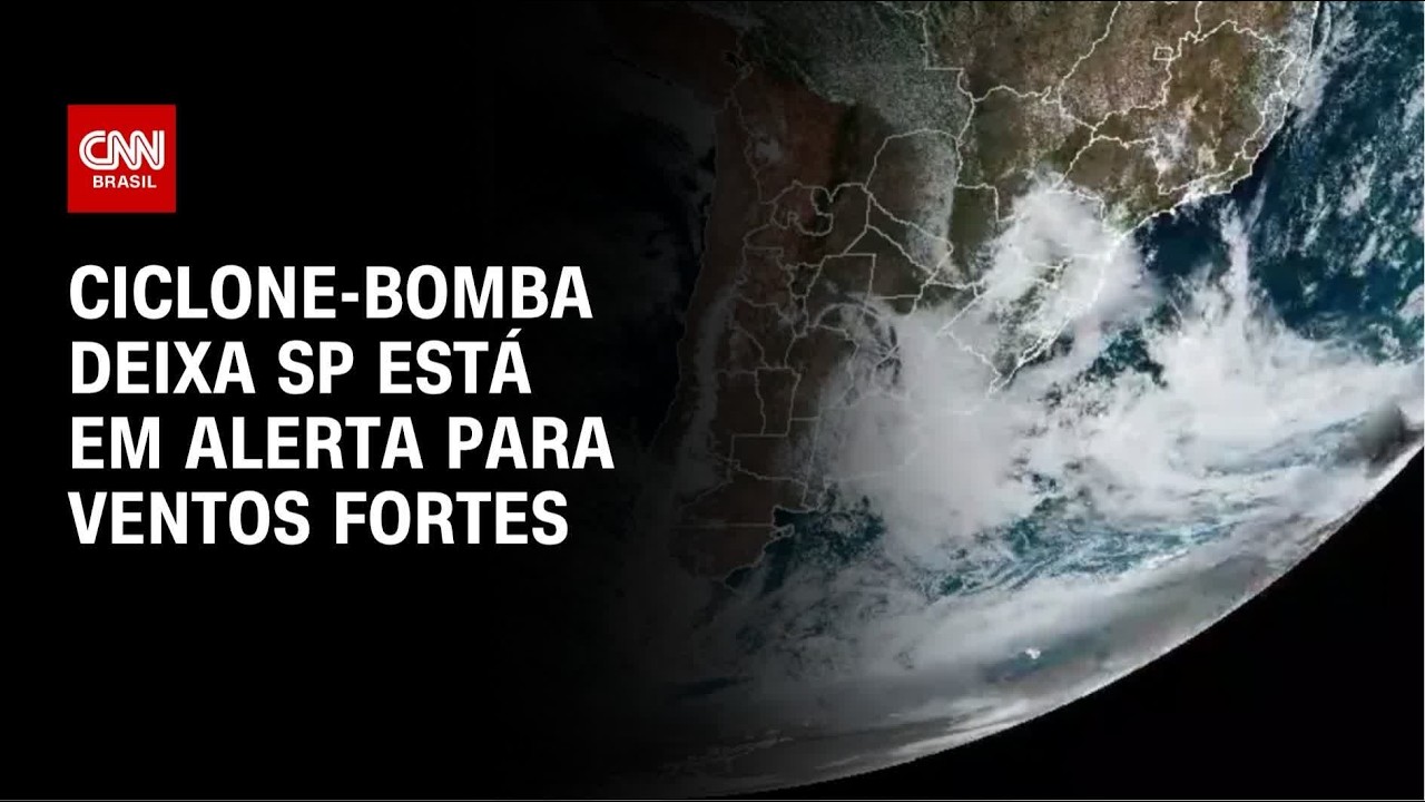 Ciclone-bomba: veja regiões com previsão de ventos fortes no estado de SP | LIVE CNN