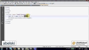 Simple String Object in Java Script