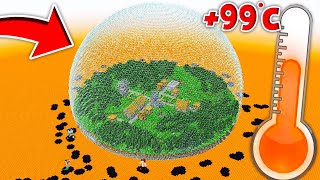 OGROMNA KOPUŁA vs LAWOWY UPAŁ +99C W MINECRAFT?! GPLAY & LAKI