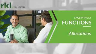 How to Use Sage Intacct Allocations