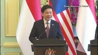 PM Lawrence Wong at the Joint Press Conference with Malaysian PM Dato’ Seri Anwar Ibrahim