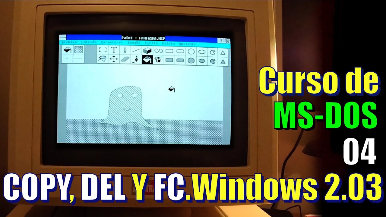 Windows Fc Curso de MS-DOS 04 COPY • DEL • FC y Windows 2.03 | Aprende a usar tu ...
