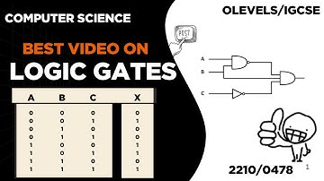 Logic Gates igcse computer science! Olevels/IGCSE| Computer Science|2210|0478
