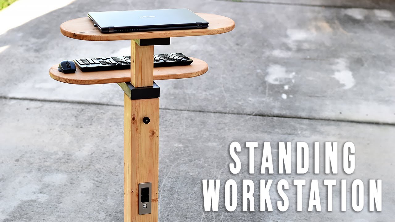How To Make A Standing Desk Youtube