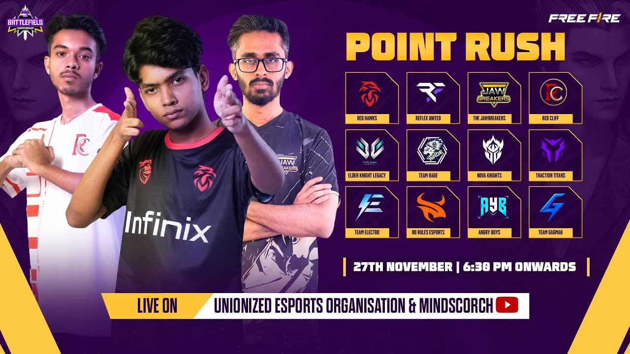 [🔴LIVE] POINT RUSH | UEO BATTLEFIELD CHAMPIONSHIP SEASON 7 ft ...