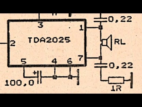 TDA2025 ic audio amplifier circuit || how to make audio amplifier using