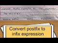 Convert postfix to infix expression using Stack || Data structure and Algorithm