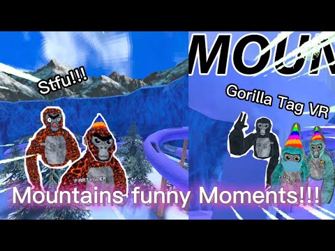 Gorilla Tag Funny Moments!!! (Mountains Map) Funny Gorilla Tag VR ...