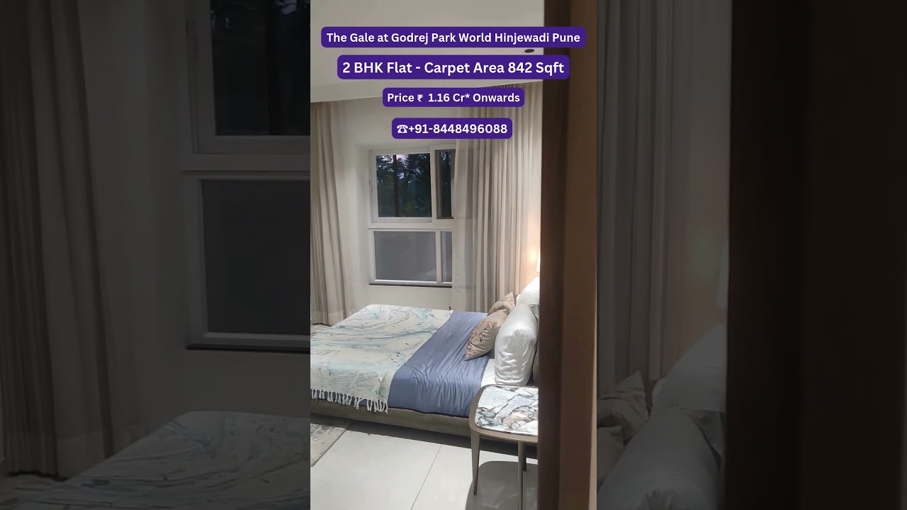The Gale at Godrej Park World Hinjewadi | 2 BHK Carpet Area 842 Sqft |☎+91-8448496088 |₹ 1.16 Cr*